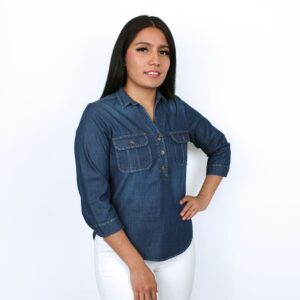 Blusa de mezclilla denim