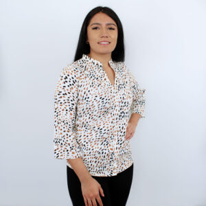 Blusa estampada corte recto B1257