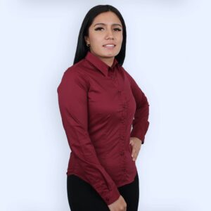 Blusa lisa de popelina – stretch ​​B294